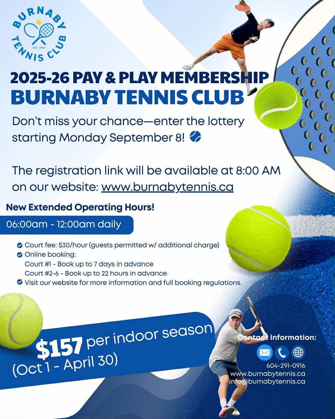 Pay & Play Information